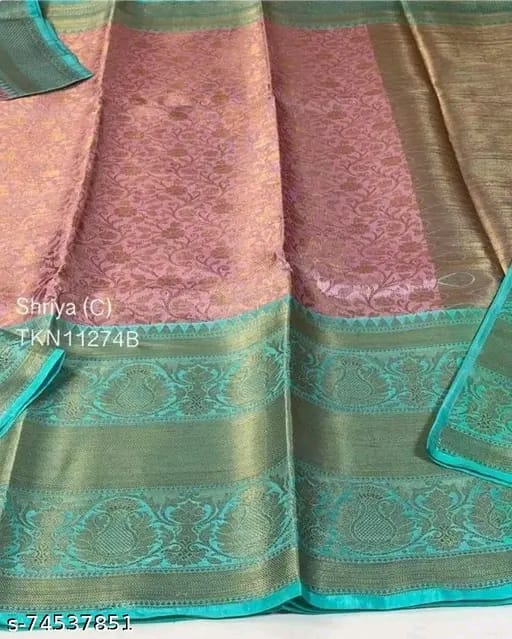 SM Women Tissue Zari Woven Saree
