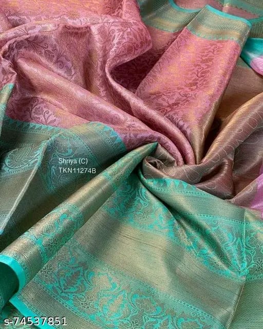 SM Women Tissue Zari Woven Saree
