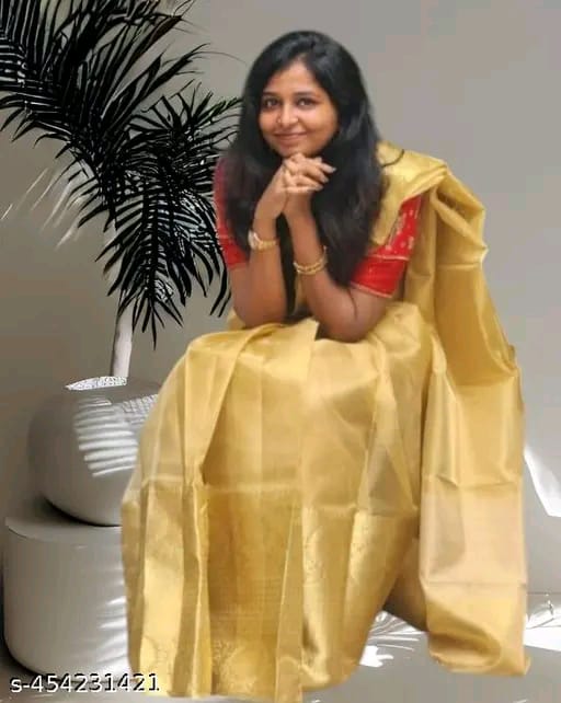 SM Women Tissue Solid Saree