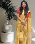 SM Women Tissue Solid Saree