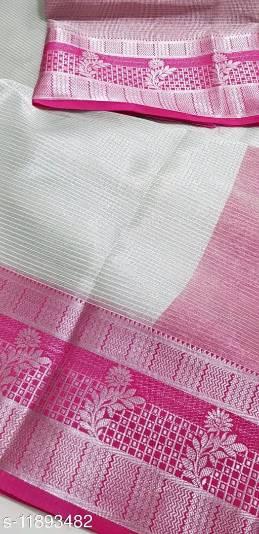 SM Women Tissue Solid Saree