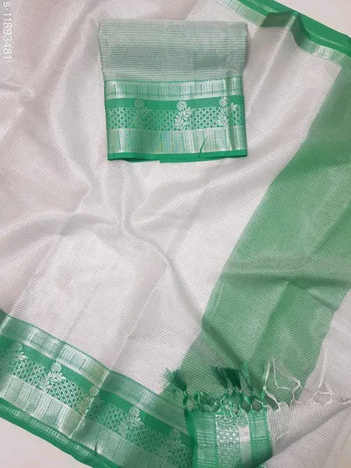 SM Women Tissue Solid Saree