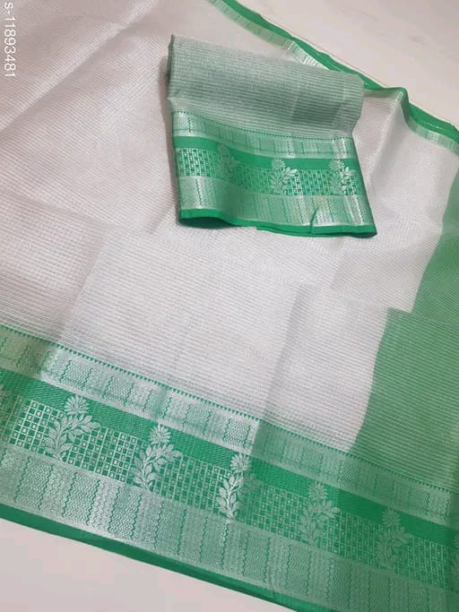 SM Women Tissue Solid Saree