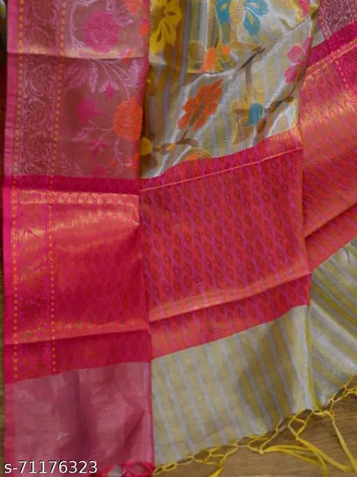 SM Women Tissue Zari Woven Saree