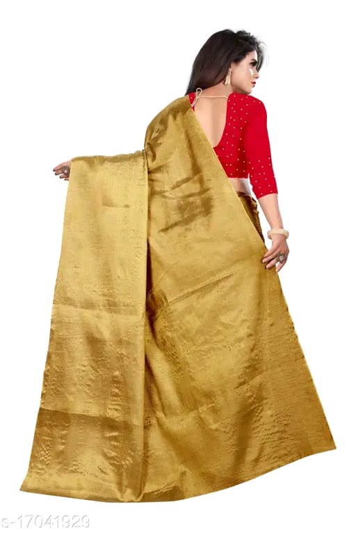 SM Women Tissue Solid Saree