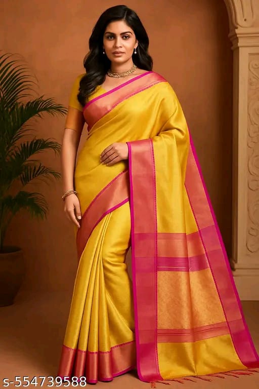 SM Women Banarasi Tissue Saree