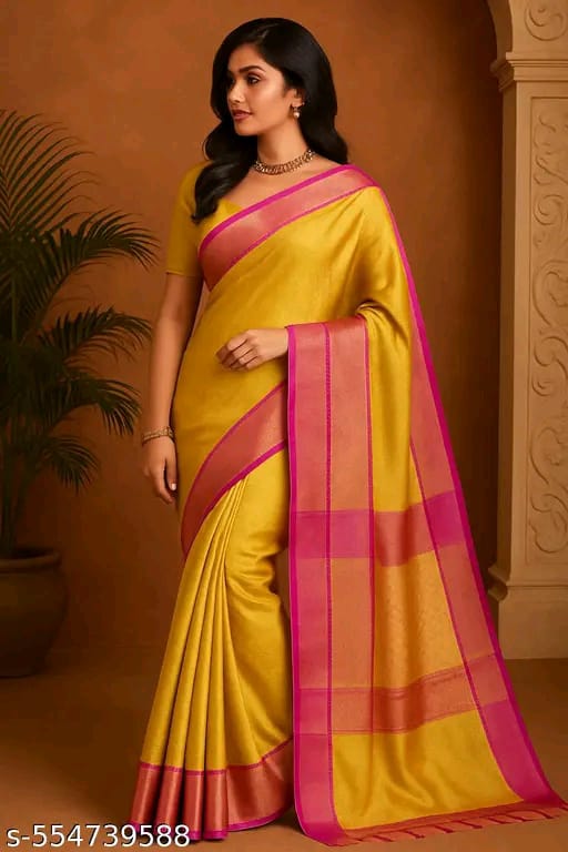SM Women Banarasi Tissue Saree
