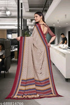 SM Women Crepe Printed Saree
