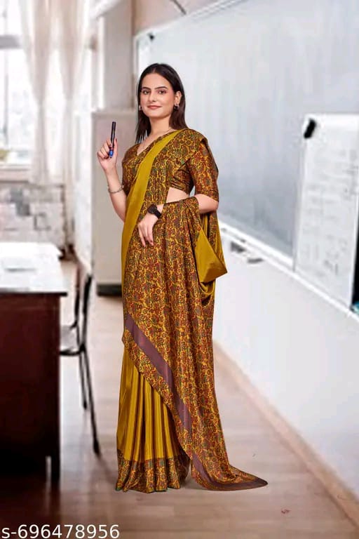 SM Women Crepe Saree