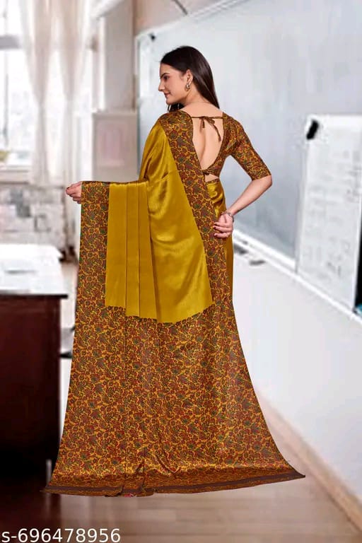 SM Women Crepe Saree
