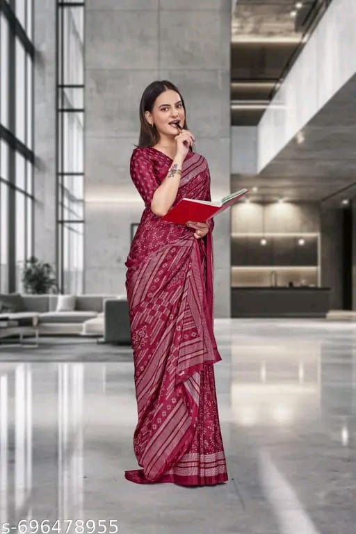 SM Women Crepe Saree