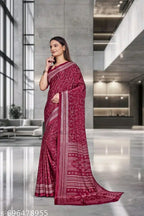 SM Women Crepe Saree
