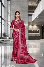 SM Women Crepe Saree