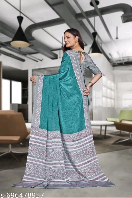 SM Women Crepe Saree