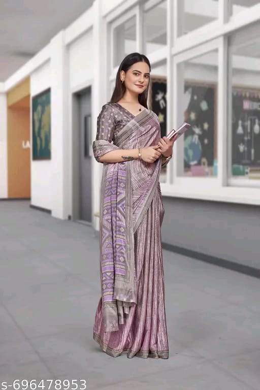 SM Women Crepe Saree
