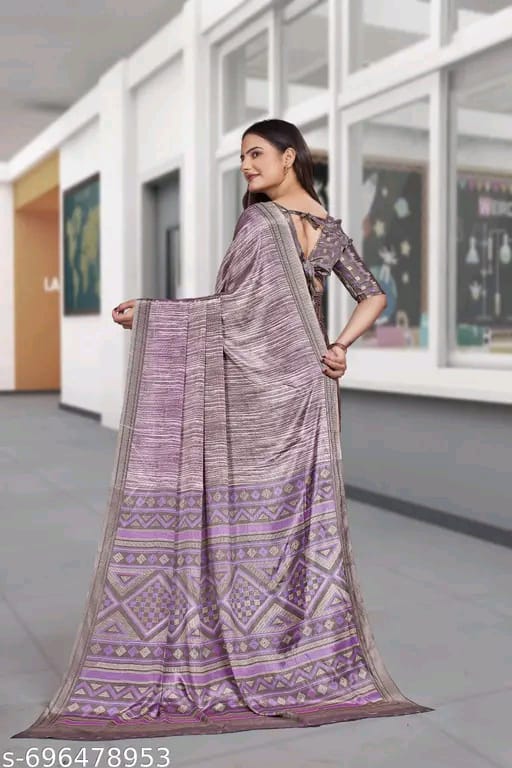SM Women Crepe Saree