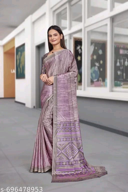 SM Women Crepe Saree