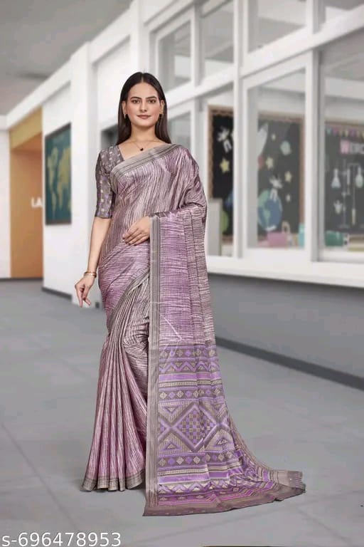 SM Women Crepe Saree