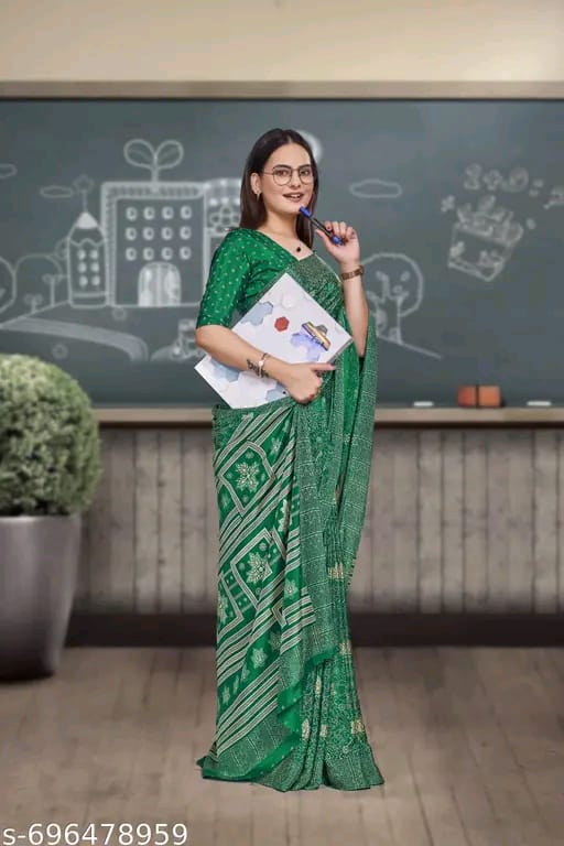 SM Women Crepe Saree