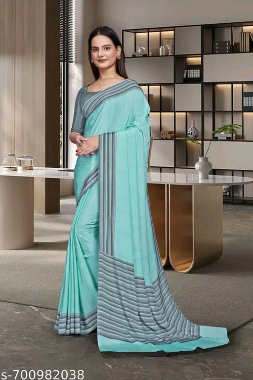 SM Women Crepe Printed Saree