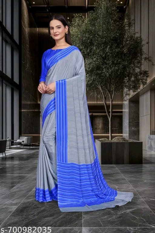 SM Women Crepe Printed Saree