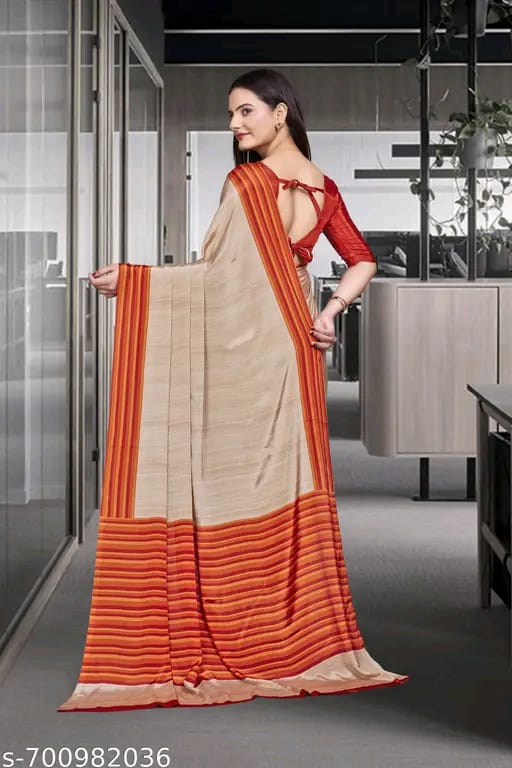 SM Women Crepe Printed Saree