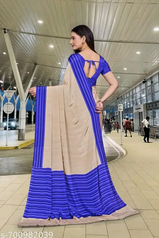 SM Women Crepe Printed Saree