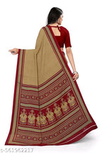 SM Women Crepe Printed Saree