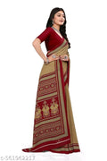 SM Women Crepe Printed Saree
