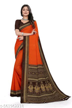 SM Women Crepe Printed Saree