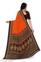 SM Women Crepe Printed Saree