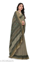 SM Women Crepe Printed Saree