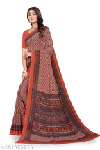 SM Women Crepe Printed Saree