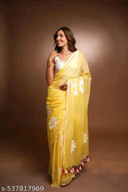 SM Women Cotton Printed Saree
