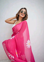 SM Women Cotton Printed Saree