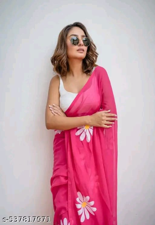 SM Women Cotton Printed Saree