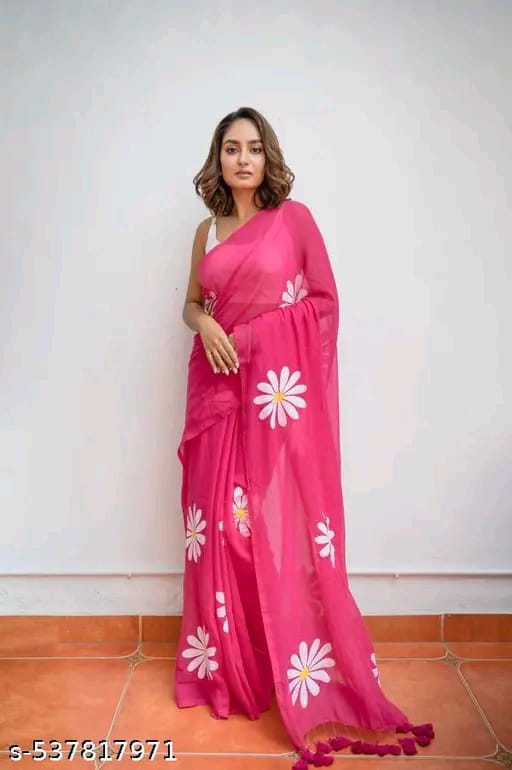 SM Women Cotton Printed Saree