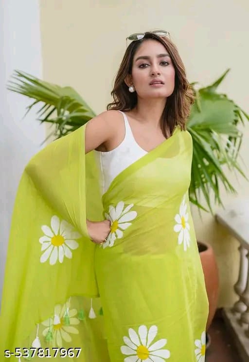 SM Women Cotton Printed Saree