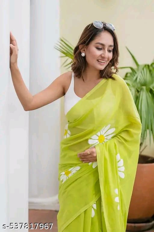 SM Women Cotton Printed Saree