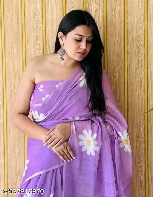 SM Women Cotton Printed Saree