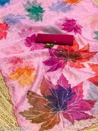 SM Women Organza Floral Printed Ready to Wear Saree