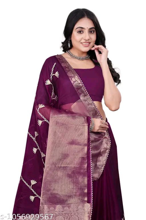 SM Women Organza Saree