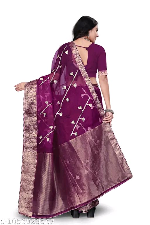 SM Women Organza Saree