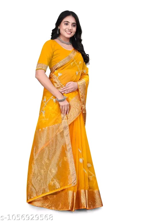 SM Women Organza Saree