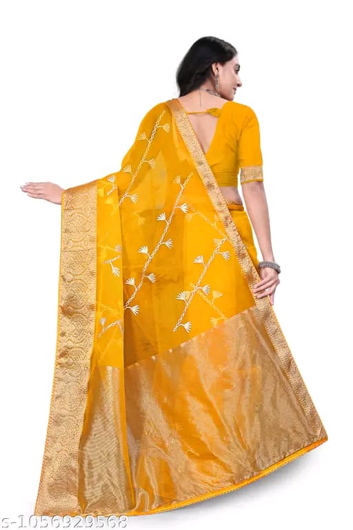 SM Women Organza Saree