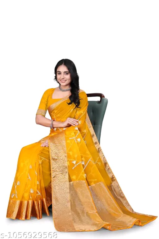 SM Women Organza Saree