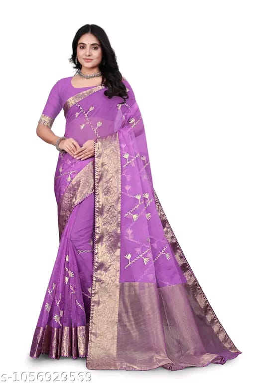 SM Women Organza Saree