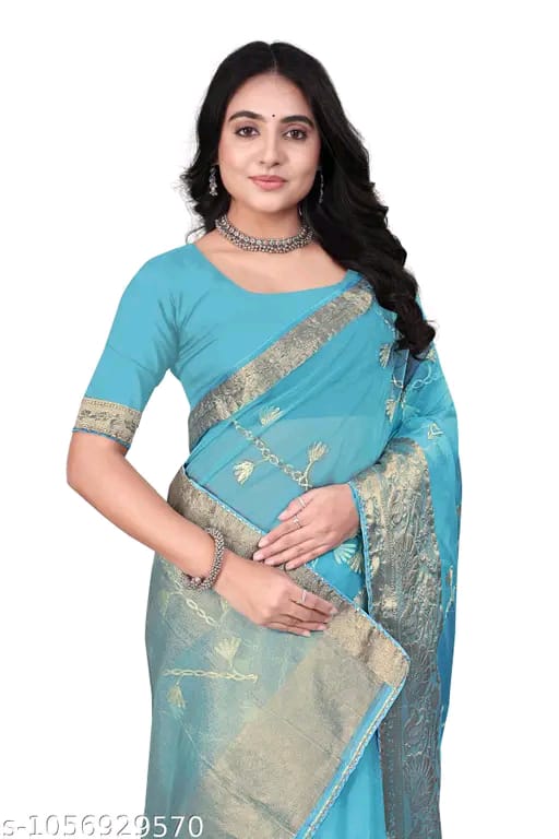 SM Women Organza Saree