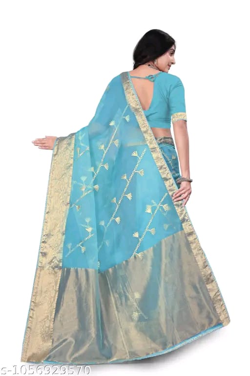 SM Women Organza Saree