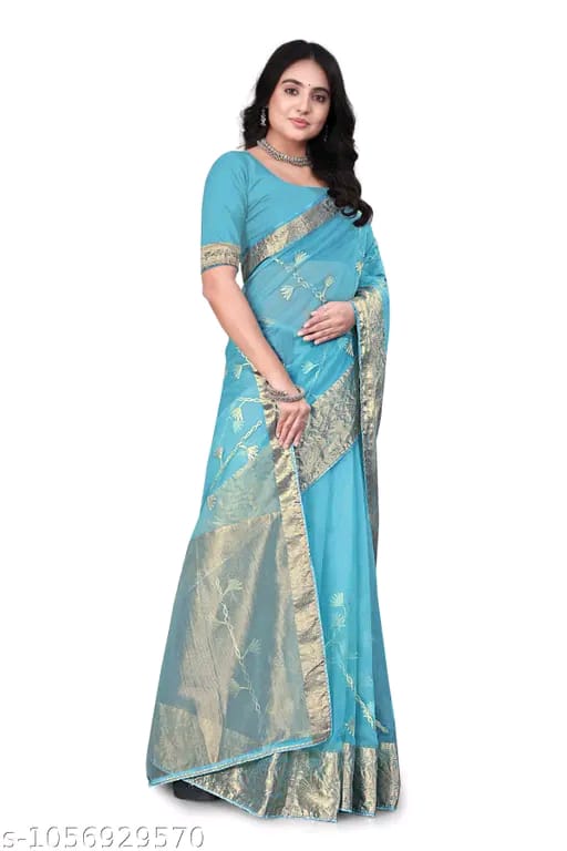 SM Women Organza Saree